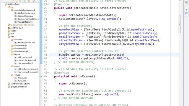 lesson10 16 Overriding Activity methods onCreate and onResume m смотреть онлайн