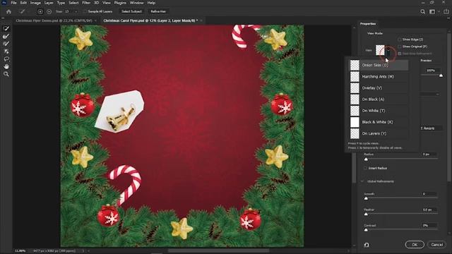 Designing a Christmas Flyer in Photoshop CC with Free Resources смотреть онлайн