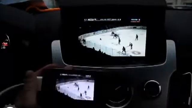 Подключение iPhone к штатному монитору автомобиля Cadillac CTS (mirrorlink Кадилак КТС) смотреть онлайн