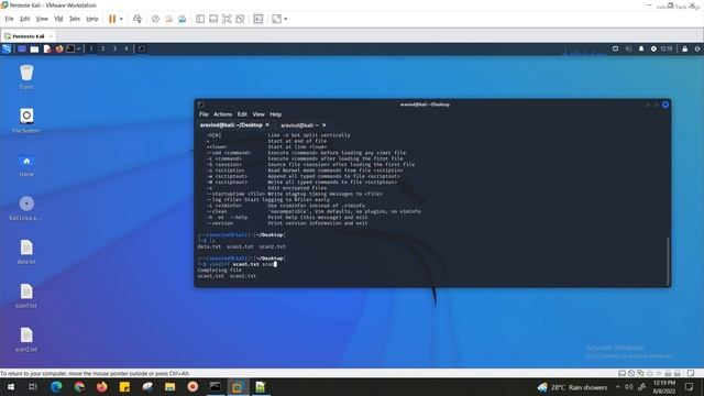how to compare the two files with vimdiff command in kali linux смотреть онлайн