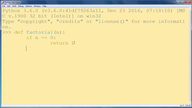 How to write Function for Factorial in Python programming language (Recursive function) смотреть онлайн