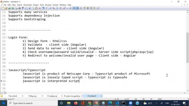 ANGULAR 10 tutorials || Demo - 2 || by Mr. Swamy Naidu On 12-08-2021 @7:15PM IST смотреть онлайн