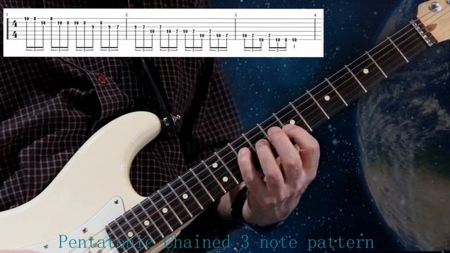 #55 A minor Pentatonic - Chained 3 note pattern смотреть онлайн