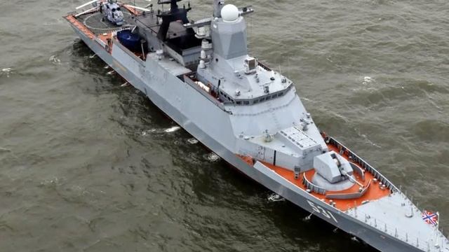 Новейший корвет проекта 20380 для ВМФ РФ спустили на воду смотреть онлайн
