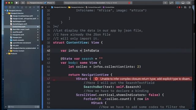 SwiftUI How to pass Json data to your UICollectionView ( part 3 ) смотреть онлайн