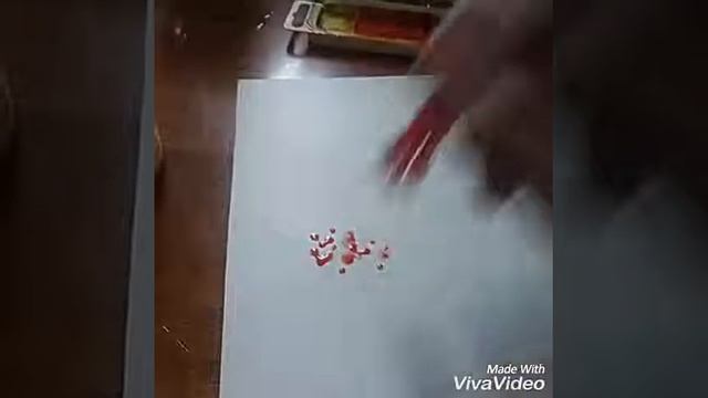 Рисунок ватными палочками! смотреть онлайн