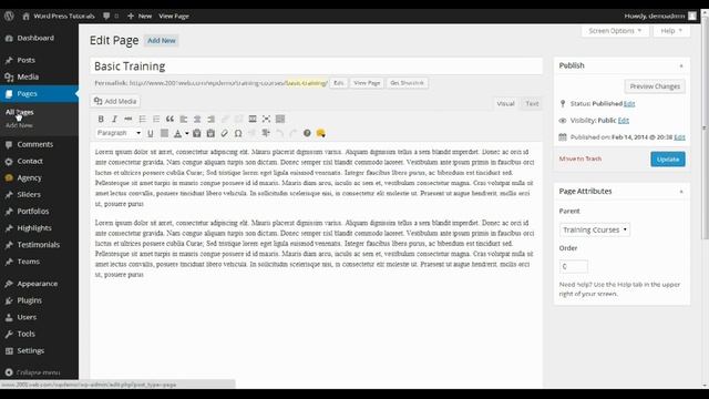 Creating Chid Pages/Sub pages In Wordpress смотреть онлайн