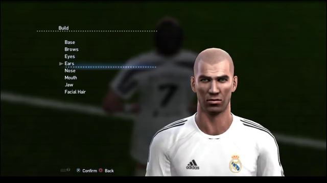Zinédine Zidane (Classic Players - Real Madrid)  Build Face & Stats Pes 2013