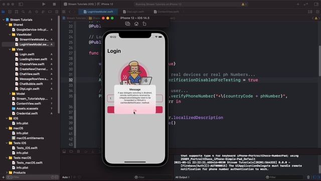 SwiftUI 2.0 Login Page - Firebase Phone Auth - Firebase + Stream SDK - SwiftUI Tutorials смотреть онлайн