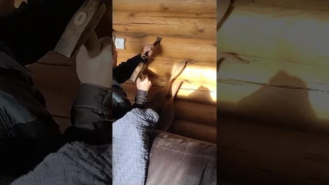 конопатка конопатка#дом#баня#джут# смотреть онлайн