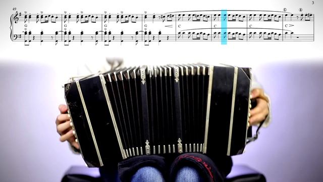 9 de Julio en BANDONEON ? | Gran TANGO ARGENTINO | Partitura para descargar GRATIS смотреть онлайн