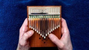 Игра на калимбе 17 нот по табам | Этюд №1