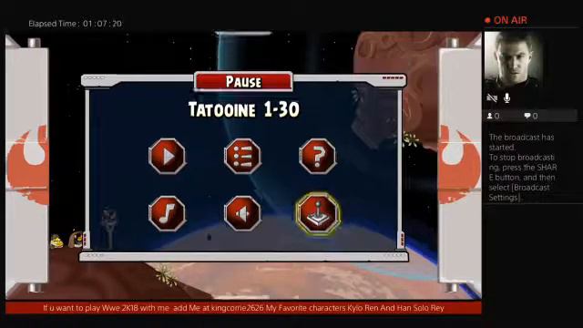 Angry birds Star Wars PS4 Broadcast смотреть онлайн