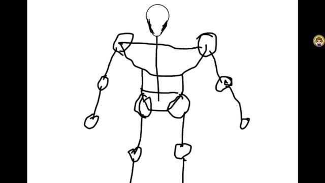 Как нарисовать очертания мускулистого тела ЭКСПРЕСС-ВЕРСИЯ смотреть онлайн