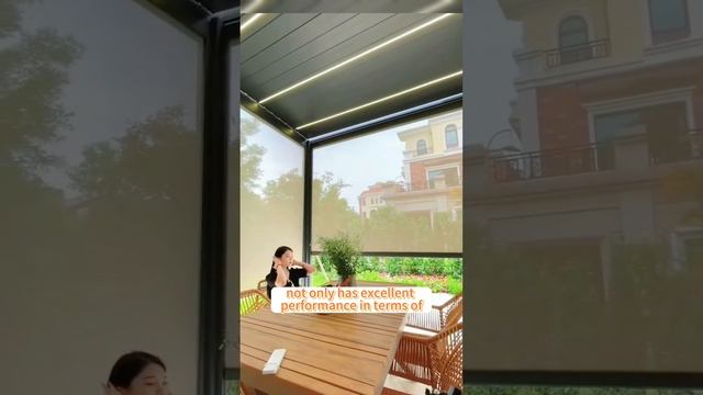 Customized size sunshade protection bioclimatic waterproof roof electric outdoor aluminum pergola смотреть онлайн