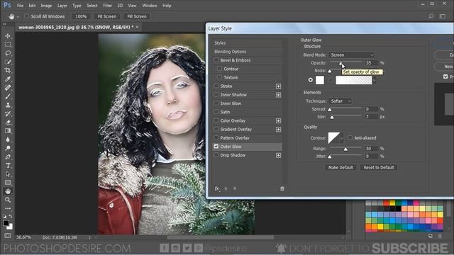 Create Snow Effect Portrait in Photoshop - Spring to Winter Photo Manipulation - Photoshopdesire.co смотреть онлайн
