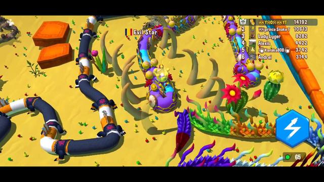 THE ROYAL DRAGON KING! - Snake Rivals BEST SNAKE EVER Gameplay Walkthrough! AMAZING WINS & PLAYS!