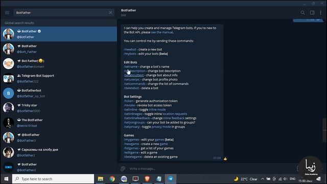 Telegram Bot на Python - Генерация токена и Telegram Bot