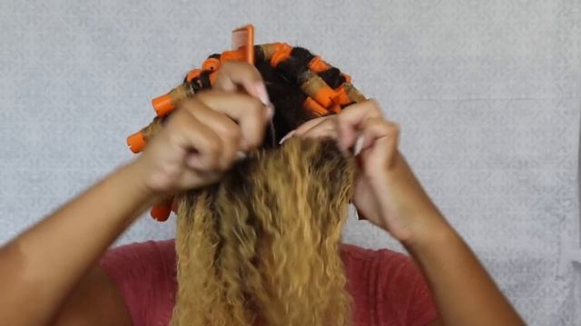 Easy Braided Bantu Knot Crown With Perm Rods | Natural Hair | Curly Hair смотреть онлайн