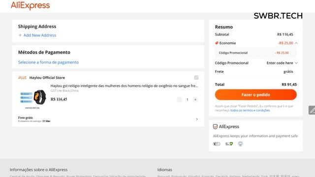 SUPER PROMOÇÃO ALIEXPRESS / SMARTWATCH XIAOMI por R$91 / SMARTBAND XIAOMI por R$94 / TWS XIAOMI por смотреть онлайн