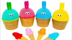 Зайчики из шарикового Пластилина помогут тебе выучить цвета