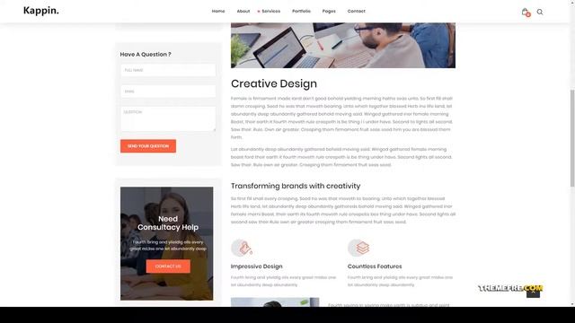 Kappin - Modern Agency and Portfolio WordPress Theme business marketing Website Builder смотреть онлайн
