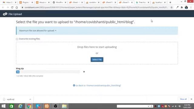 How to Upload Wordpress Website Localhost to Live Server Using C Panel [In Hindi] | #wordpresslive смотреть онлайн