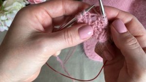 ВЯЖЕМ КОМПЛЕКТ ИЗ ПУХА НОРКИ .ЧАСТЬ 2 БАКТУС-КОСЫНКА С ДЕКОРАТИВНЫМ КРАЕМ! KNITTED HAT