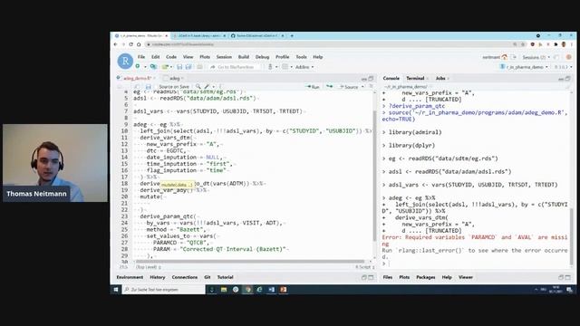 R/Pharma 2021 Day 1. Thomas Neitmann. Introducing {admiral}—The ADaM in R Asset Library смотреть онлайн