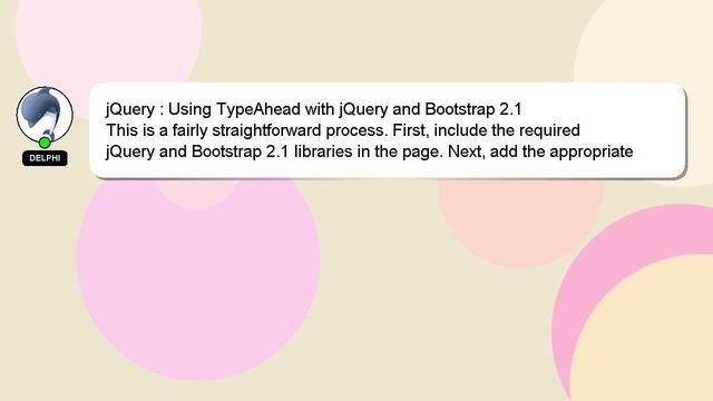 jQuery : Using TypeAhead with jQuery and Bootstrap 2.1 смотреть онлайн
