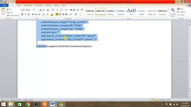 Working of Auto Complete Text View | ANDROID STUDIO смотреть онлайн