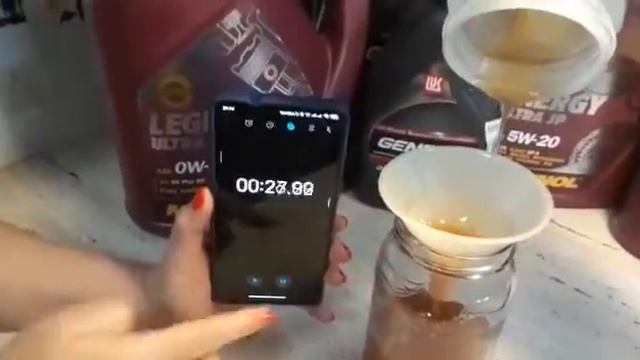 Тест зимней текучести -30 Лукойл Генезис и Маннол 5w20, 0w20 часть 3 смотреть онлайн