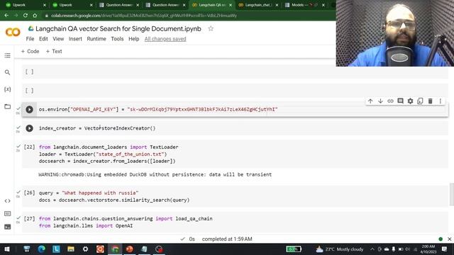 Long document Chatgpt using vector search, langchain and OPENAI. смотреть онлайн