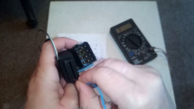 Renault Espace 2- диагностический переходник к OBD2.