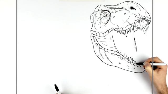 How To Draw Rexy (T Rex) | Step By Step | Jurassic World смотреть онлайн