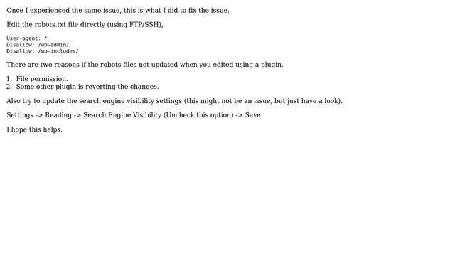 Wordpress: Robots.txt not updating (4 Solutions!!) смотреть онлайн