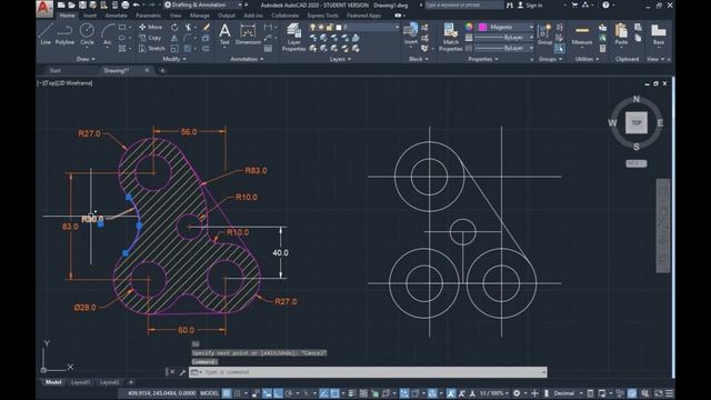 AUTOCAD MECHANICAL DRAWING -#8 || AutoCAD tutorials || HINDI || BY TECHNICAL BROTHERS смотреть онлайн