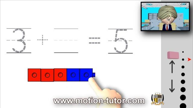 Kindergarten Math - Addition of missing number using cube trains смотреть онлайн
