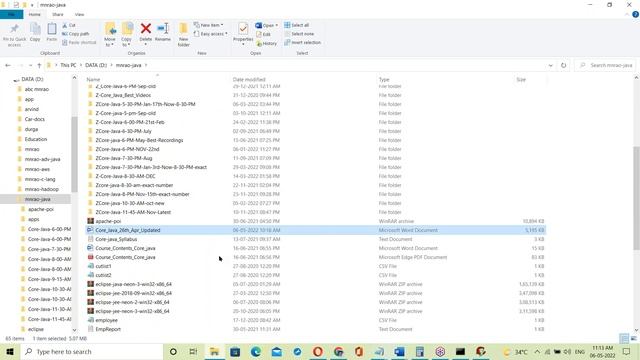 CORE JAVA tutorials || Demo - 5 || by Mr. Nageswar Rao On 06-05-2022 @10:30AM IST смотреть онлайн