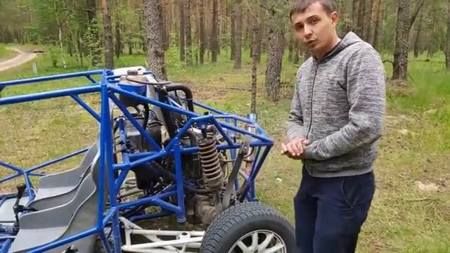 Багги с двигателем от ВАЗ 2114 1.6 Своими Руками. Обзор подробный. смотреть онлайн