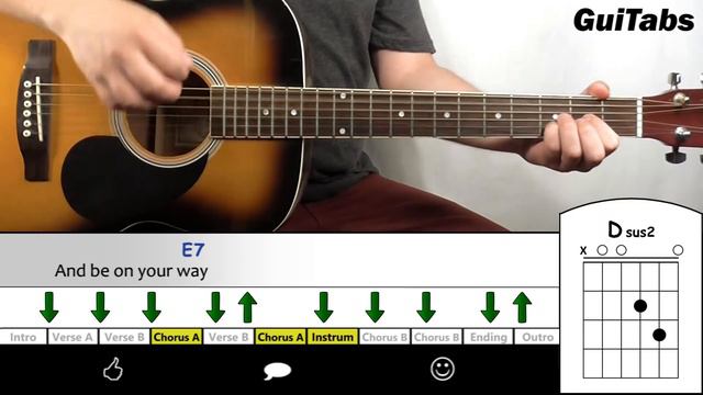 How to play STOP CRYING YOUR HEART OUT 💔 - Oasis / GUITAR Lesson 🎸 / GuiTabs #154 смотреть онлайн