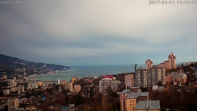 Онлайн Камера - Ялта, Крым. День 2017-01-11 за 7 минут смотреть онлайн