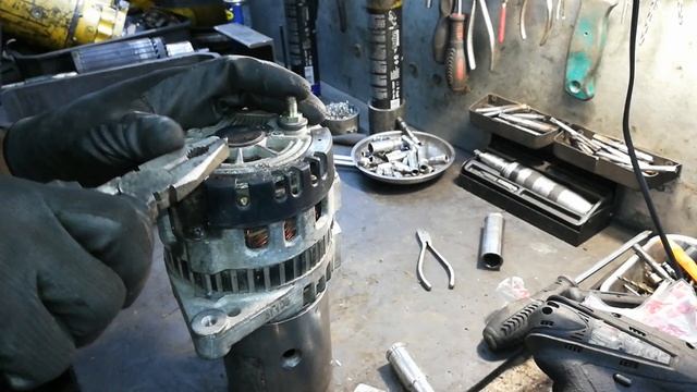 Ремонт генератора Delco Remy на Daewoo Lanos 14V 85A смотреть онлайн