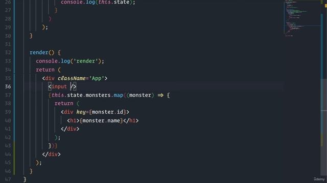 03 React Basics - 025 Monsters Rolodex Input Search Box Component смотреть онлайн