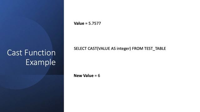 How to use the SQL Cast Function смотреть онлайн