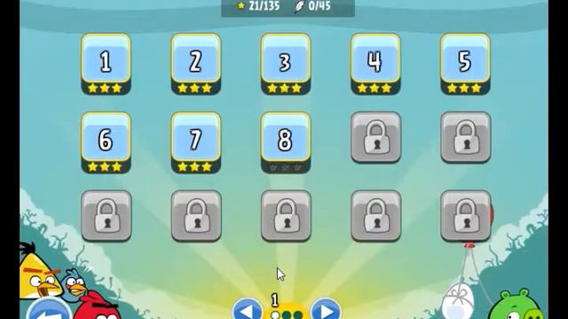 Gameplay de Angry Birds Friends versión Flash Parte 1 Surf and Turf смотреть онлайн