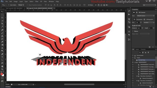 3d Logo With Any Shape In Photoshop CS6 Extended смотреть онлайн