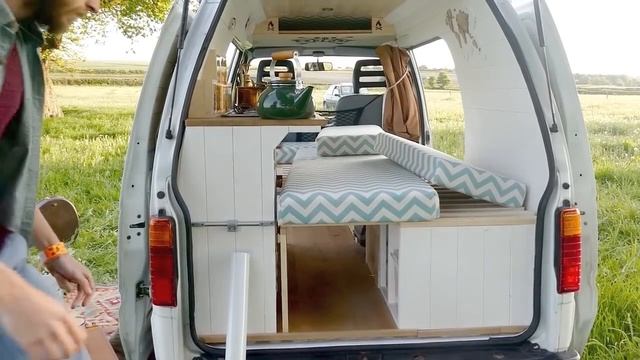 Tiny Compact Camper Van Conversion // Full Tour // Piaggio Porter/Hijet смотреть онлайн