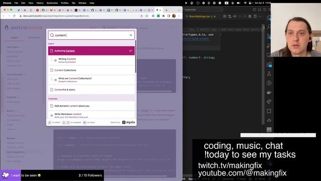 Code Connect: Lofi Beats & Chat Questions (eslint, typescript) смотреть онлайн