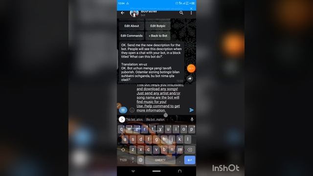 TELEGRAMDA VKM BOT YARATISH 2022//ТЕЛЕГРАМДА ВКМ БОТ ЯРАТИШ //2022 смотреть онлайн